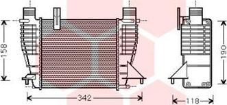 Van Wezel 13004356 - Intercooler, şarj cihazı furqanavto.az