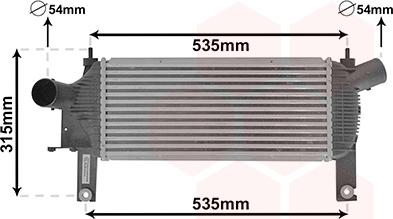 Van Wezel 13004339 - Intercooler, şarj cihazı furqanavto.az