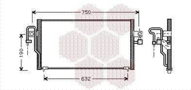 Van Wezel 13005164 - Kondenser, kondisioner furqanavto.az