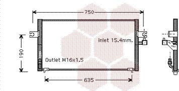 Van Wezel 13005243 - Kondenser, kondisioner furqanavto.az