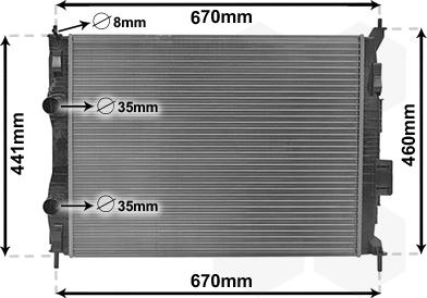 Van Wezel 13002413 - Radiator, mühərrikin soyudulması furqanavto.az