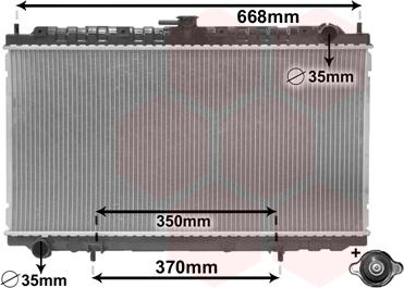 Van Wezel 13002181 - Radiator, mühərrikin soyudulması furqanavto.az