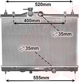 Van Wezel 13002338 - Radiator, mühərrikin soyudulması furqanavto.az