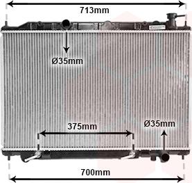 Van Wezel 13002295 - Radiator, mühərrikin soyudulması furqanavto.az