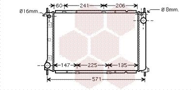 Van Wezel 13002250 - Radiator, mühərrikin soyudulması furqanavto.az