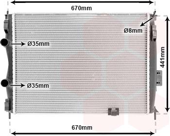 Van Wezel 13002280 - Radiator, mühərrikin soyudulması furqanavto.az