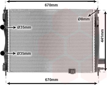 Van Wezel 13002287 - Radiator, mühərrikin soyudulması furqanavto.az