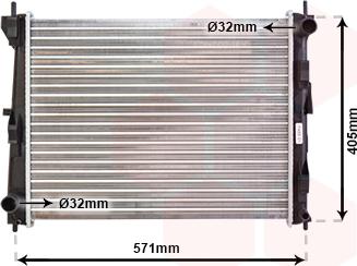 Van Wezel 13002235 - Radiator, mühərrikin soyudulması furqanavto.az