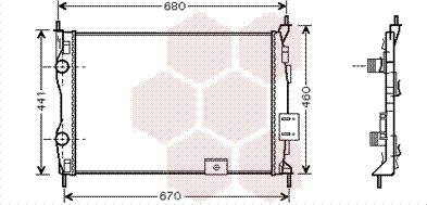 Van Wezel 13002278 - Radiator, mühərrikin soyudulması furqanavto.az