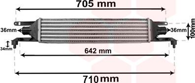 Van Wezel 17004320 - Intercooler, şarj cihazı furqanavto.az