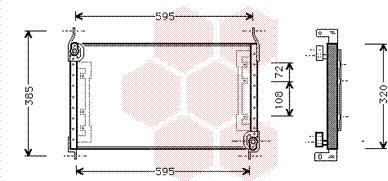 Van Wezel 17005194 - Kondenser, kondisioner furqanavto.az