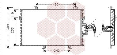 Van Wezel 17005153 - Kondenser, kondisioner furqanavto.az