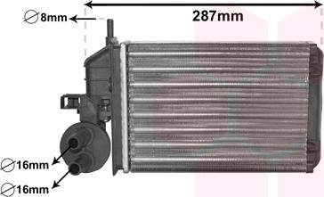 Van Wezel 17006259 - İstilik dəyişdiricisi, daxili isitmə furqanavto.az