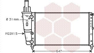 Van Wezel 17002141 - Radiator, mühərrikin soyudulması furqanavto.az