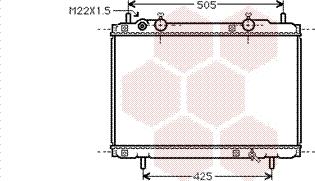 Van Wezel 17002184 - Radiator, mühərrikin soyudulması furqanavto.az