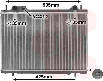 Van Wezel 17002185 - Radiator, mühərrikin soyudulması furqanavto.az