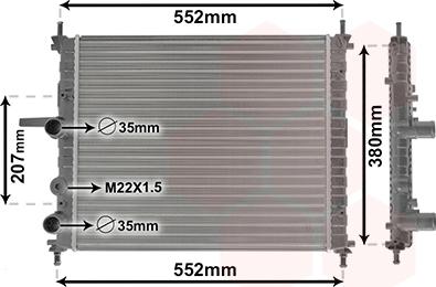 Van Wezel 17002182 - Radiator, mühərrikin soyudulması furqanavto.az