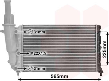 Van Wezel 17002139 - Radiator, mühərrikin soyudulması furqanavto.az