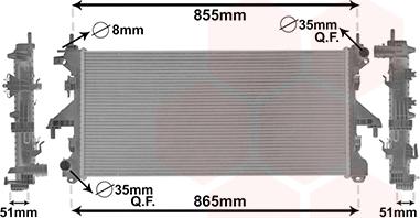 Van Wezel 17002399 - Radiator, mühərrikin soyudulması furqanavto.az