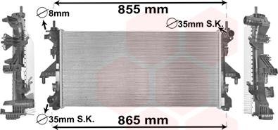 Van Wezel 17002398 - Radiator, mühərrikin soyudulması furqanavto.az