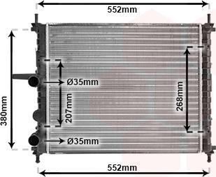 Van Wezel 17002317 - Radiator, mühərrikin soyudulması furqanavto.az