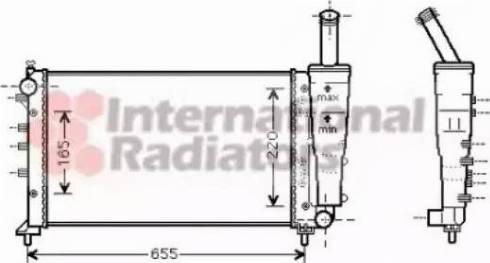 Van Wezel 17002299 - Radiator, mühərrikin soyudulması furqanavto.az