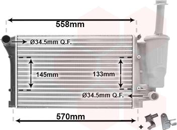 Van Wezel 17002291 - Radiator, mühərrikin soyudulması furqanavto.az