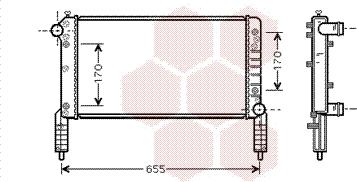 Van Wezel 17002264 - Radiator, mühərrikin soyudulması furqanavto.az