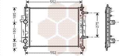 Van Wezel 17002260 - Radiator, mühərrikin soyudulması furqanavto.az