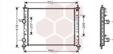 Van Wezel 17002201 - Radiator, mühərrikin soyudulması furqanavto.az