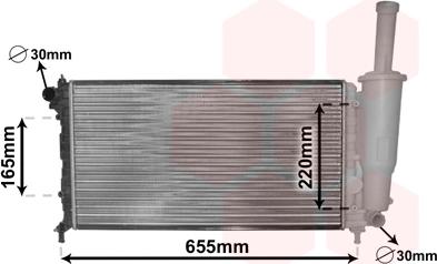 Van Wezel 17002218 - Radiator, mühərrikin soyudulması furqanavto.az