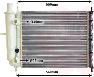 Van Wezel 17002233 - Radiator, mühərrikin soyudulması furqanavto.az