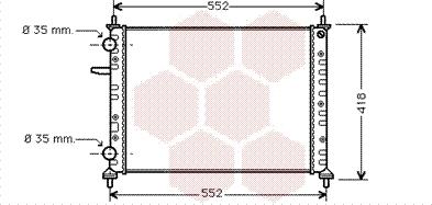 Van Wezel 17002229 - Radiator, mühərrikin soyudulması furqanavto.az