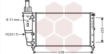 Van Wezel 17002228 - Radiator, mühərrikin soyudulması furqanavto.az