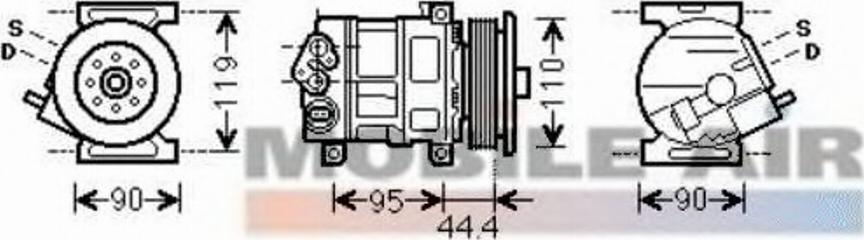 Van Wezel 1700K394 - Kompressor, kondisioner furqanavto.az