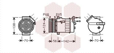 Van Wezel 1700K363 - Kompressor, kondisioner furqanavto.az