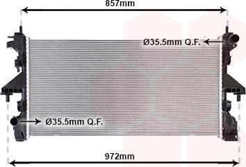 Van Wezel 17012717 - Radiator, mühərrikin soyudulması furqanavto.az