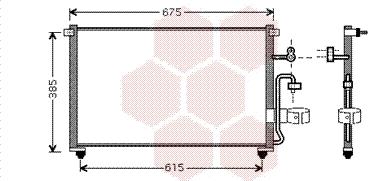 Van Wezel 81005063 - Kondenser, kondisioner furqanavto.az