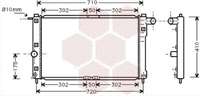 Van Wezel 81002009 - Radiator, mühərrikin soyudulması furqanavto.az