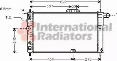 Van Wezel 81002003 - Radiator, mühərrikin soyudulması furqanavto.az