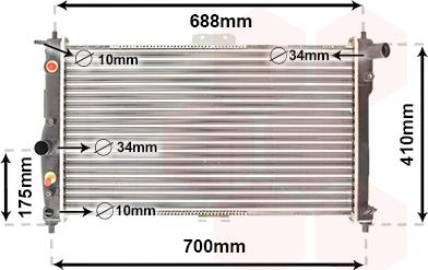 Van Wezel 81002015 - Radiator, mühərrikin soyudulması furqanavto.az