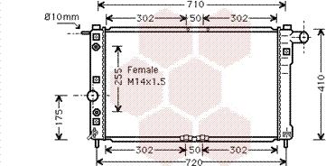 Van Wezel 81002010 - Radiator, mühərrikin soyudulması furqanavto.az