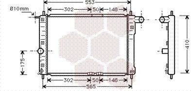 Van Wezel 81002039 - Radiator, mühərrikin soyudulması furqanavto.az