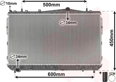 Van Wezel 81002073 - Radiator, mühərrikin soyudulması www.furqanavto.az