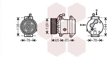 Van Wezel 8100K095 - Kompressor, kondisioner furqanavto.az