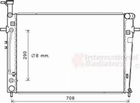 Van Wezel 83002251 - Radiator, mühərrikin soyudulması furqanavto.az