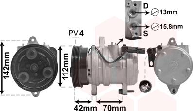 Van Wezel 8300K168 - Kompressor, kondisioner furqanavto.az