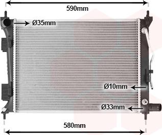 Van Wezel 83012243 - Radiator, mühərrikin soyudulması furqanavto.az