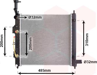 Van Wezel 83012727 - Radiator, mühərrikin soyudulması furqanavto.az