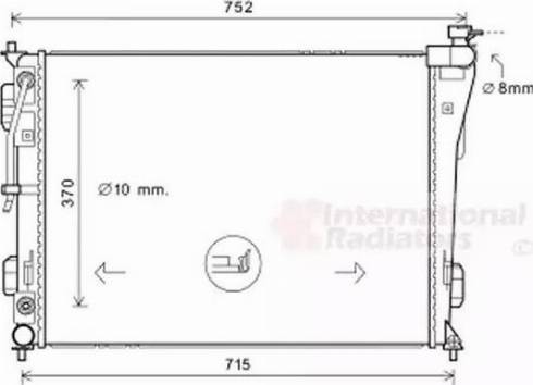 Van Wezel 82002423 - Radiator, mühərrikin soyudulması furqanavto.az